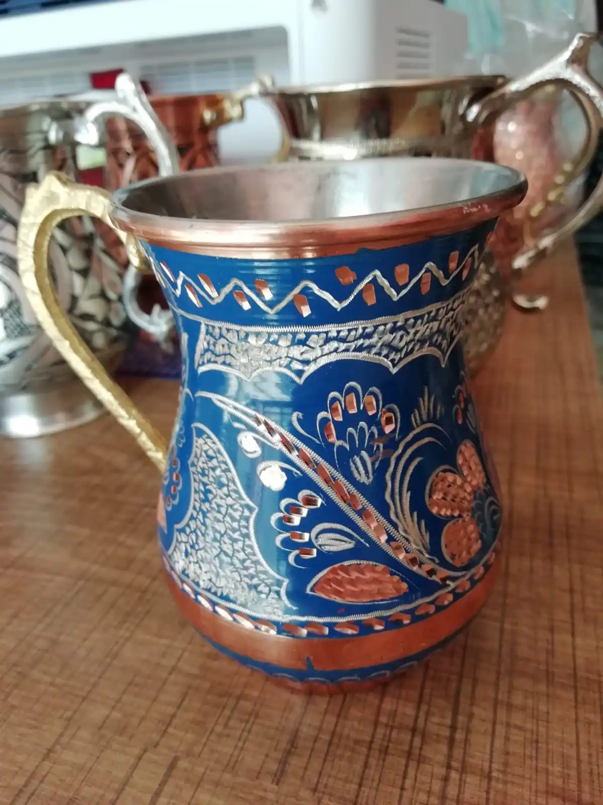 

100% Pure Solid Hammered Copper Moscow Mule Mug, Handcrafted Design, Food Safe Turkish Copper Mug