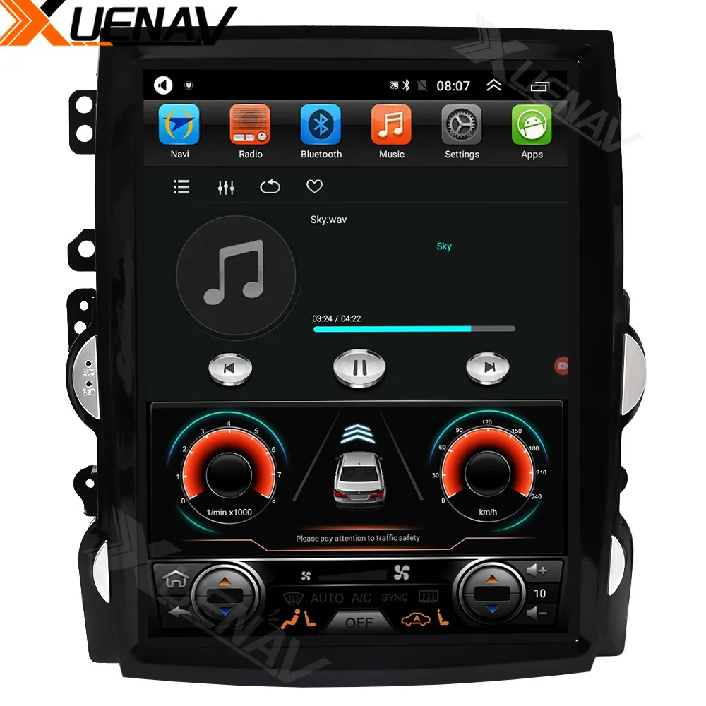 baratas Xuenav Px6 2 Din Android 10.4 Polegadas Para-cadillac Cts 2007-2012 Carro Rádio Gps Navegação Autoradio Dvd Multimídia Player