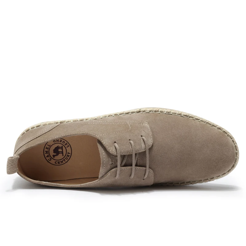 CAMEL Genuine Leather Men's Shoes Casual Comfortable Footwear England Trend Autumn Lace-up Vintage Elegant Felling | Обувь