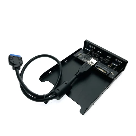 Планка на переднюю панель 2 порта USB 3.1 type C и 2 порта USB 3.0, EFL5001/планка лицевая в отсек FDD 3,5"