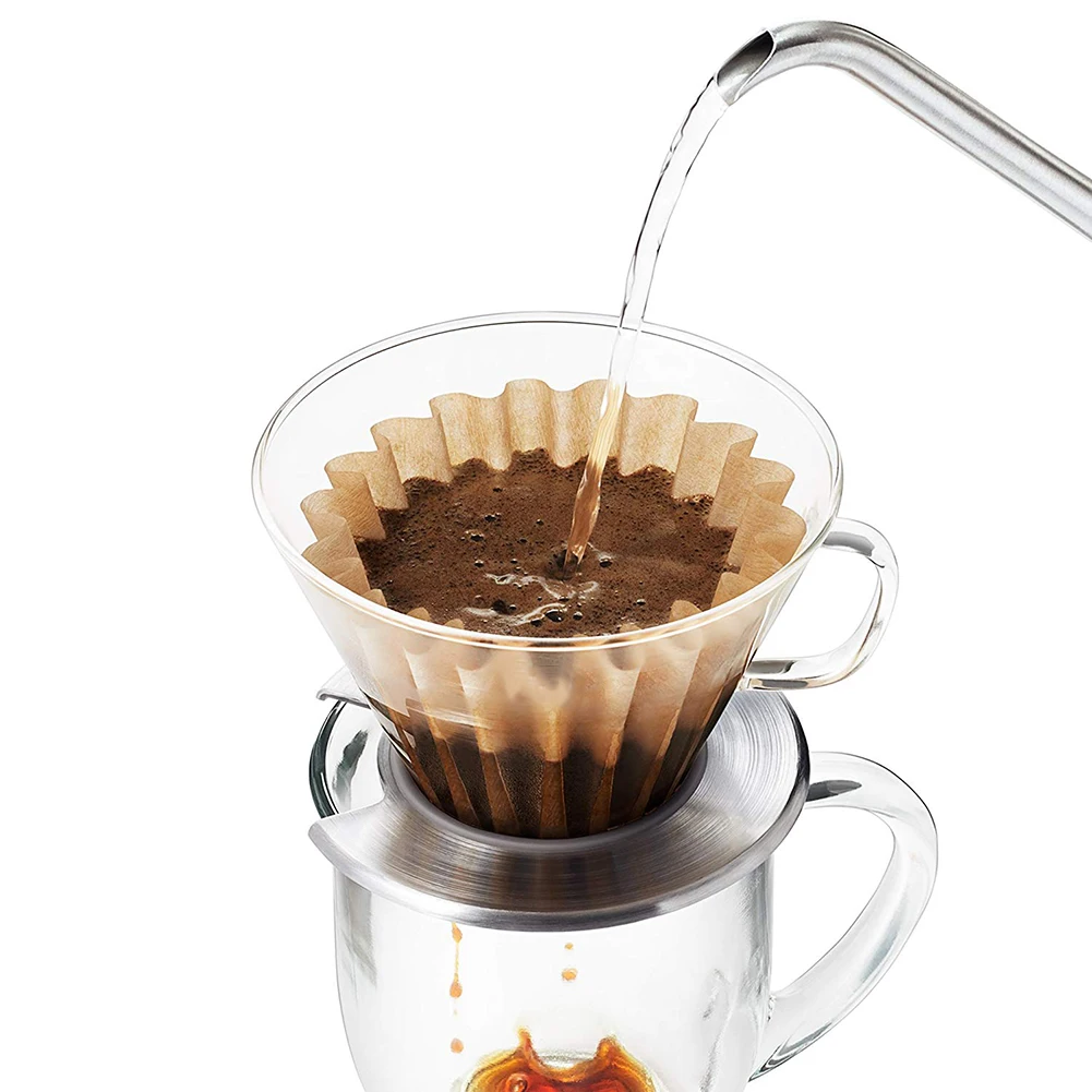 

50pcs Coffee Filter Paper Natural Bamboo Pulp Paper Disposable Hand Made Coffee Filter Paper Drip Coffee Filter Paper