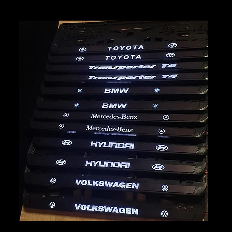 1 шт. LED рамка номерного знака автомобиля с подсветкой логотипа (Nissan)|Номерной