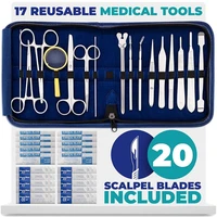 15 setskits 37 in 1 medical surgical dissection training practice needle holder teaching schools biology student tools scis set