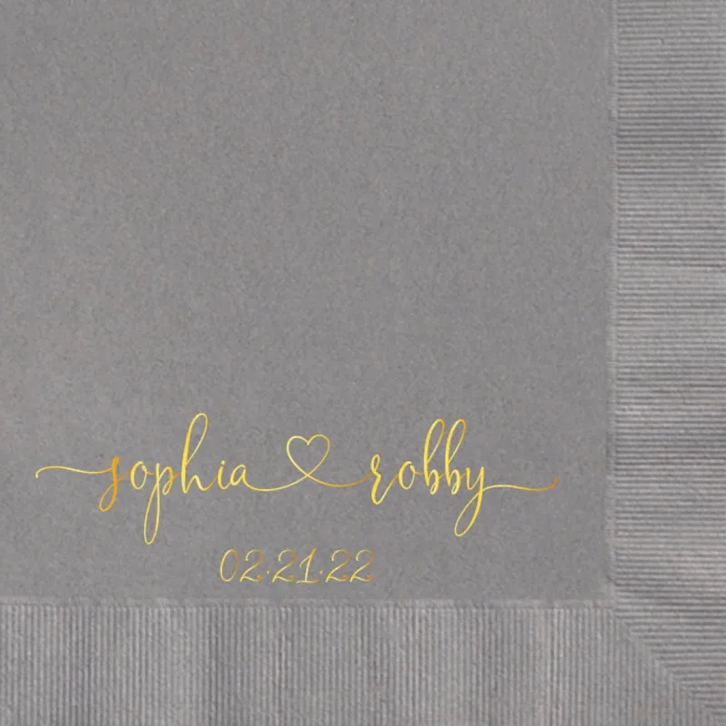 50 шт. свадебные салфетки с монограммой | Дом и сад