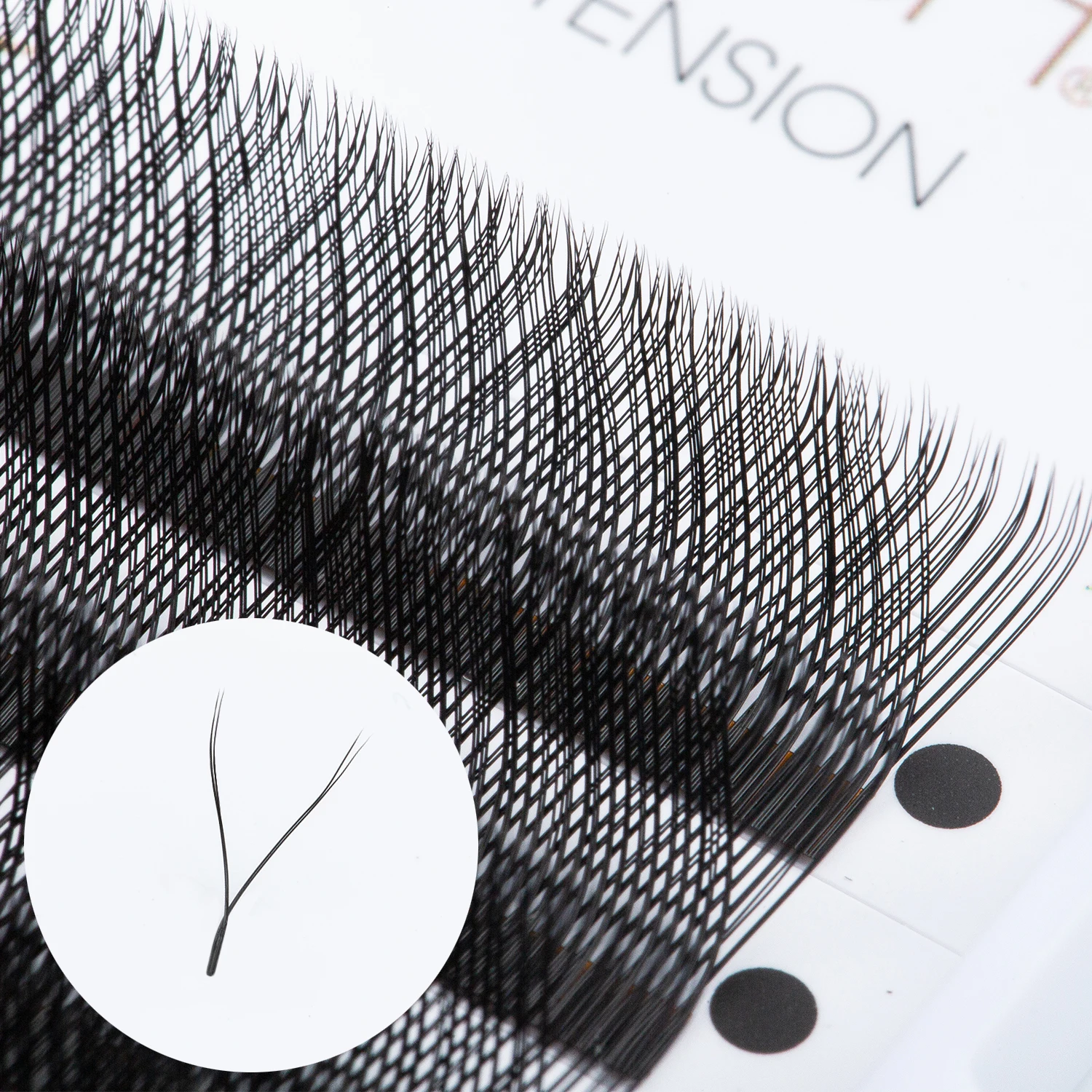 

MUSELASH cilios y Y Shape Eyelashes Extension Bunches Eyelashes Split Tips YY Volume Black Soft Invividual False Eyelashes