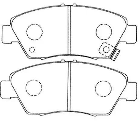 Колодки дисковые передние Honda Civic 1.4/1.6 & VT-i VTEC 91-01/CRX 1.6 92-98 FIT FP0621 | Автомобили и