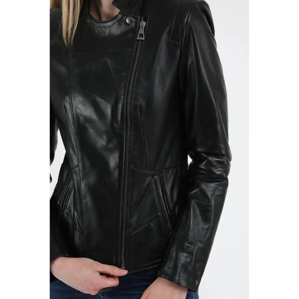 Women Leather Jacket Genuine Real Leather Jacket leather Coat lambskin coat Female Jacket Genuine Leather Women's Black Coat