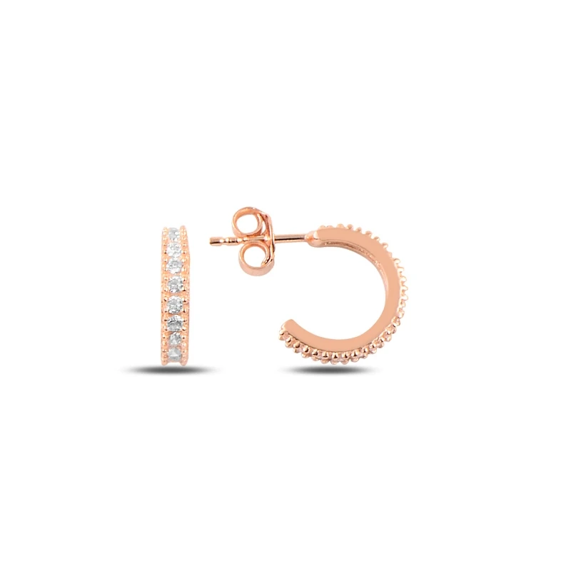 

Silver 925 Sterling 12mm Single Row Zircon CZ Tamtur Earrings
