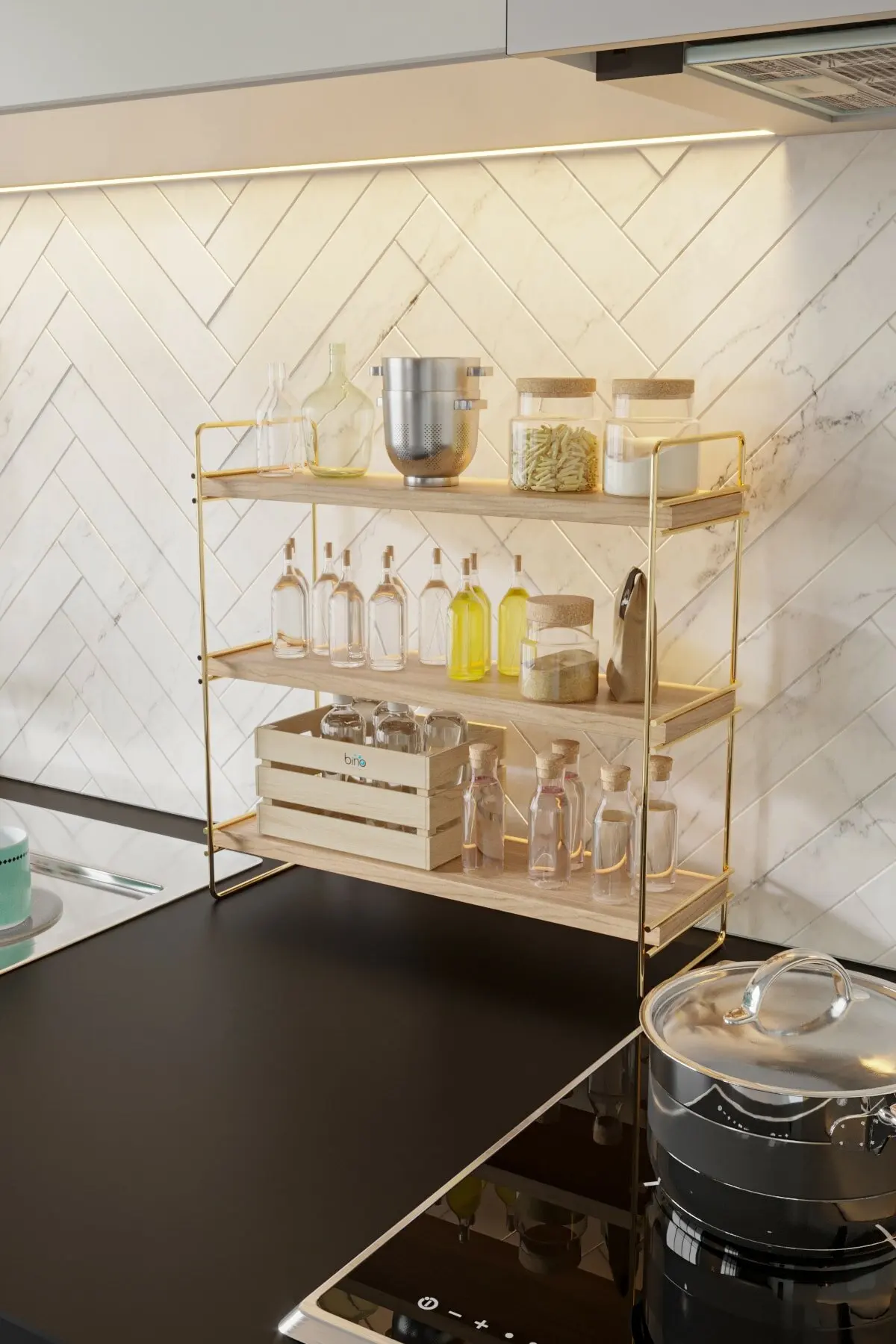 Настольный органайзер полка для кухни ванной комнаты книжная менеджер хранения