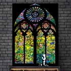 Бэнкси витражное стекло для мальчиков Молитвенное строение граффити уличное искусство картины на холсте настенные картины Домашний декор