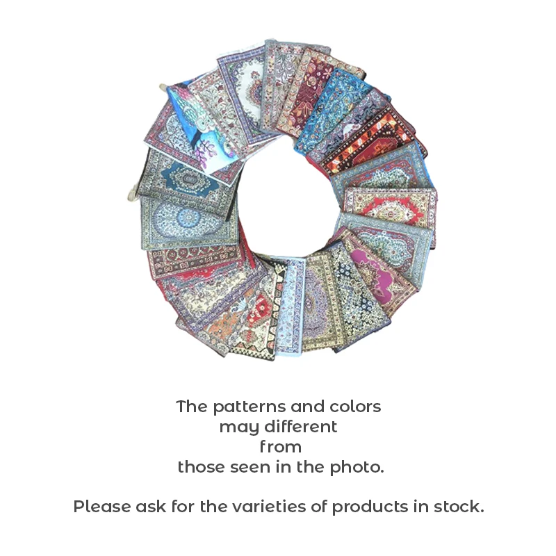 Turkish Traditional Carpet Design Bohemian Handy Storage MakeUp Zippered Envelop Bags Oriental Christmas Gifts New Year 20x25 CM