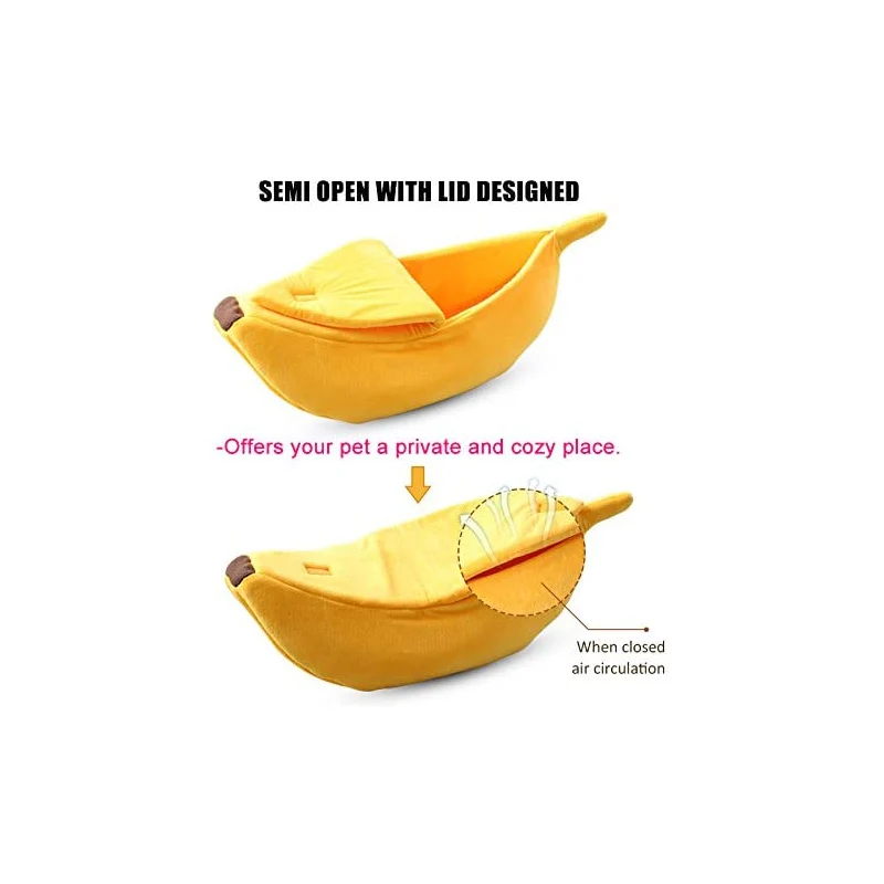 Домик-подстилка для домашних животных креативная кровать в форме банана прочная
