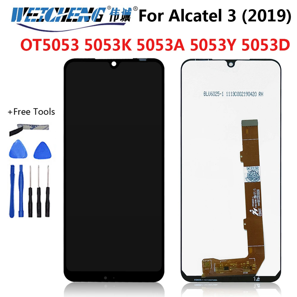 5 94 &quotLCD с сенсорным экраном для Alcatel 3 2019 LCD 5053K 5053A 5053Y 5053D дисплей сенсорный