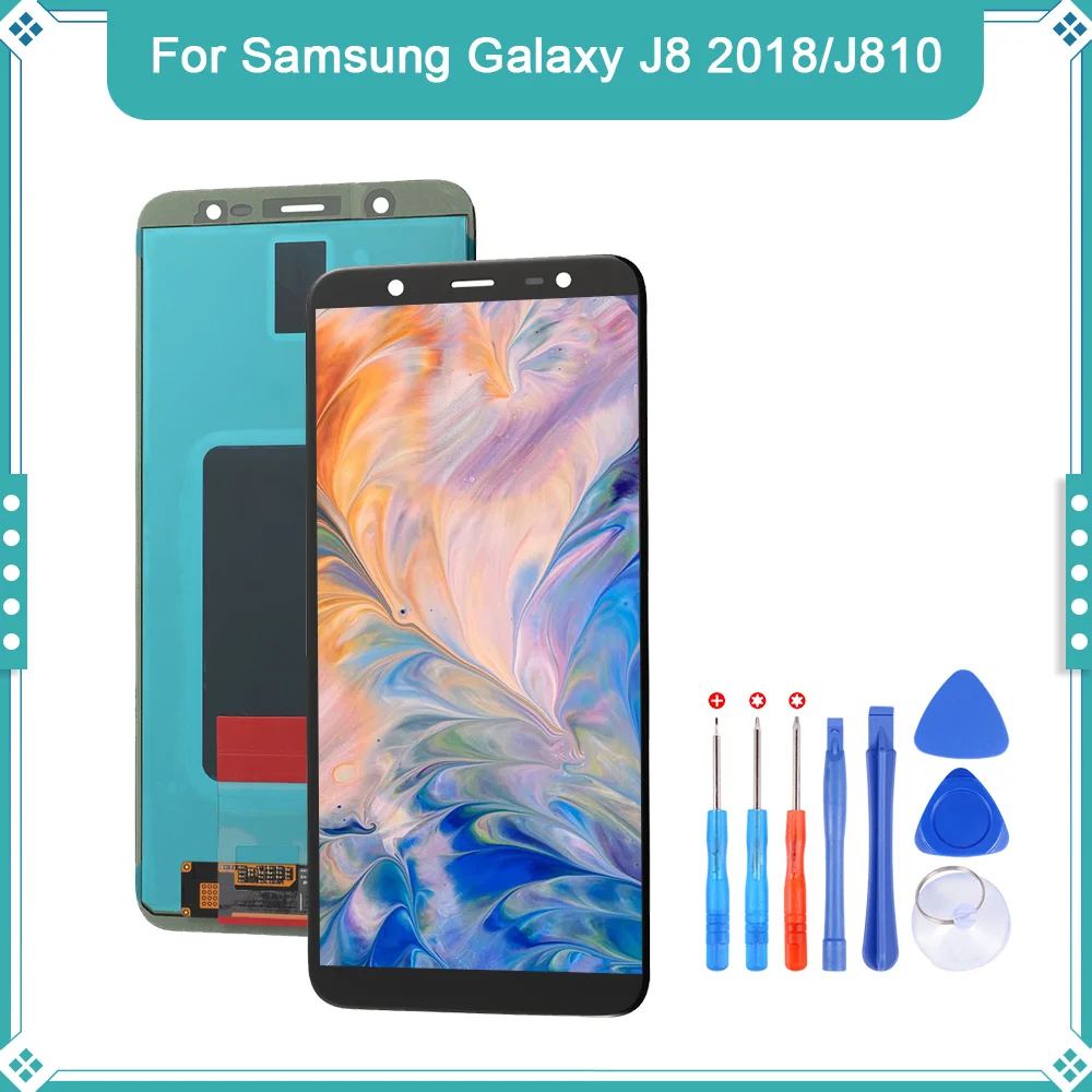 

6.0'' LCD For Samsung Galaxy J8 2018 J810 SM-J810M J810F J810Y Display Touch Screen Digitizer Assembly Pantalla Replace Parts