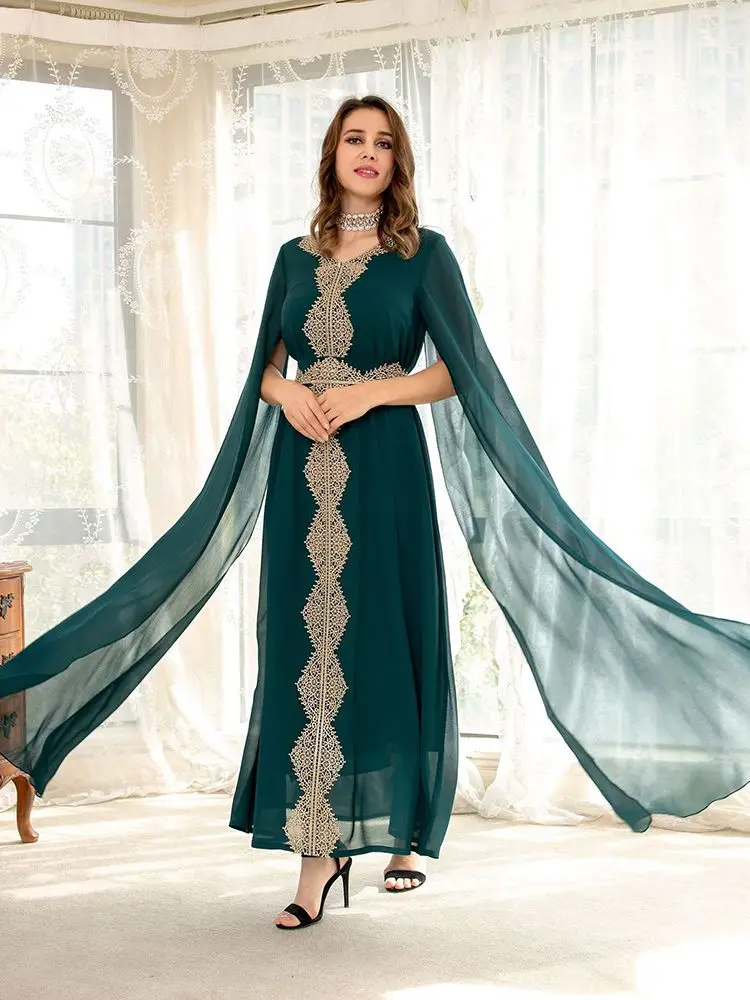 

Ramadan Eid Mubarak Abaya Dubai Turkey Islamic Muslim Long Evening Dress Abayas For Women Robe De Soiree Musulmane Femme Caftan
