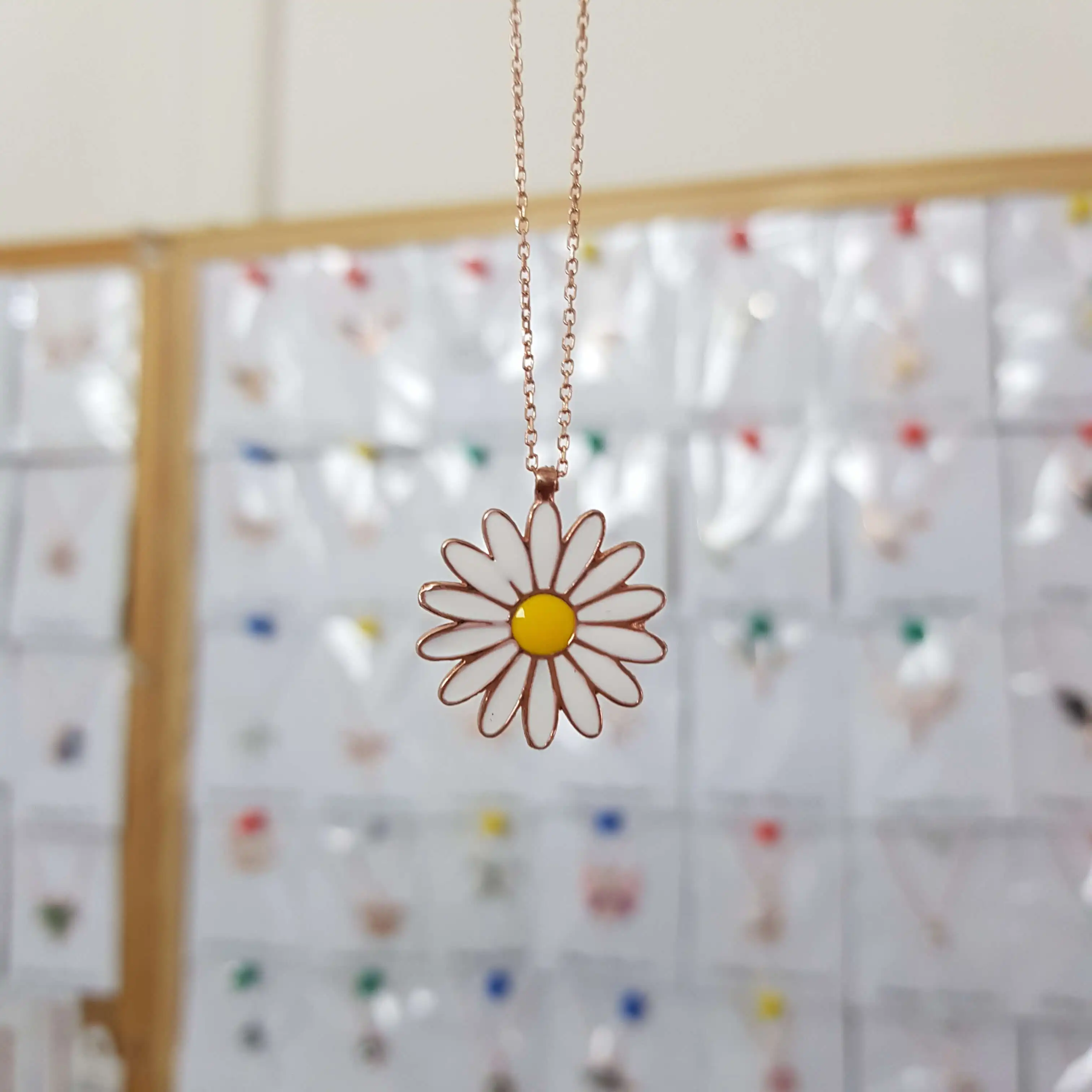 Collier en argent Sterling 925 pour femmes, pendentif de fleur marguerite en pierre de Zircon, cadeau d'anniversaire, chaîne élégante et Cool de luxe
