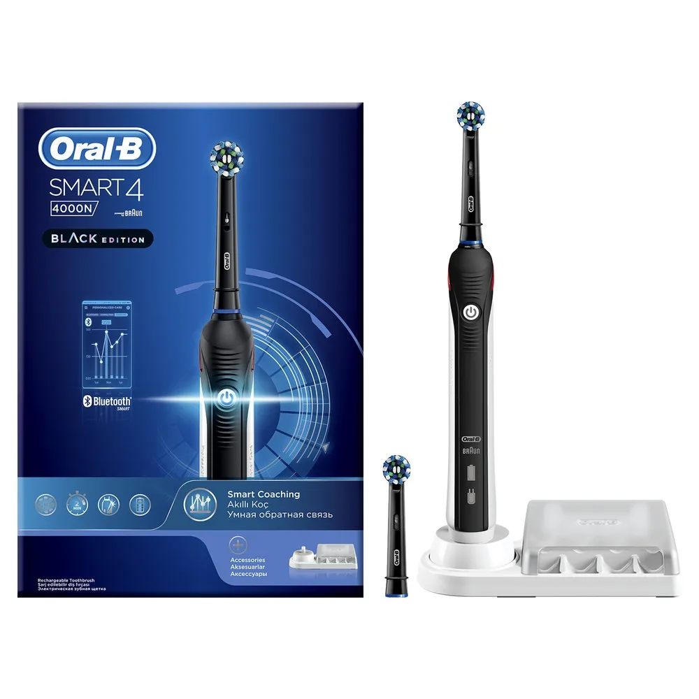 Electric toothbrush Oral-B Smart 4 4000N Black edition D601.525.3 | Бытовая техника