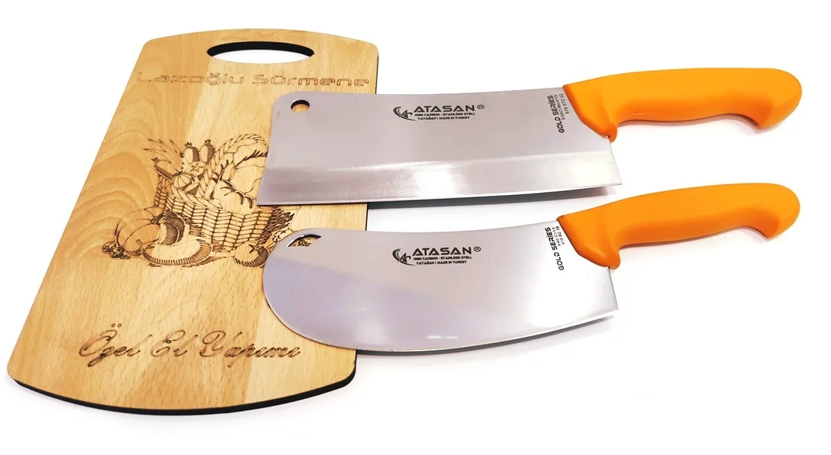 

Cleaver Knife Armor Onion Pizza Pita Pastry Cutter Kitchen Knife Set