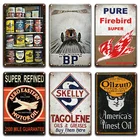 Esso Trojan Amoco Hyvis, моторное масло, металлический оловянный знак, винтажный моторный масляный постер, магазин гаража, украшение для дома, металлические художественные настенные наклейки
