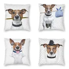 Чехол с изображением собаки Джека Расселла терьера и подушки-карандаша, домашний Роскошный чехол с изображением животных для дивана, гостиной, Квадратной Подушки