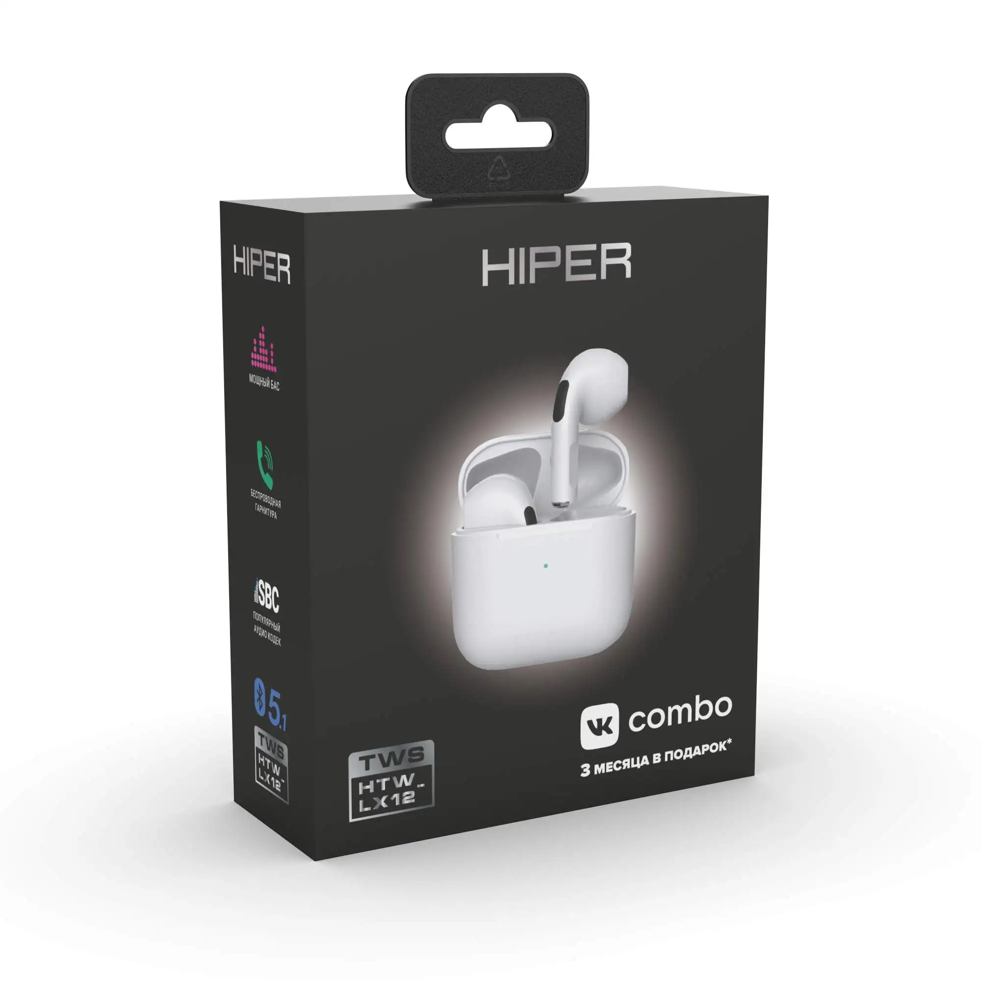 Беспроводные наушники HIPER TWS Lazo Black Blue White | Электроника