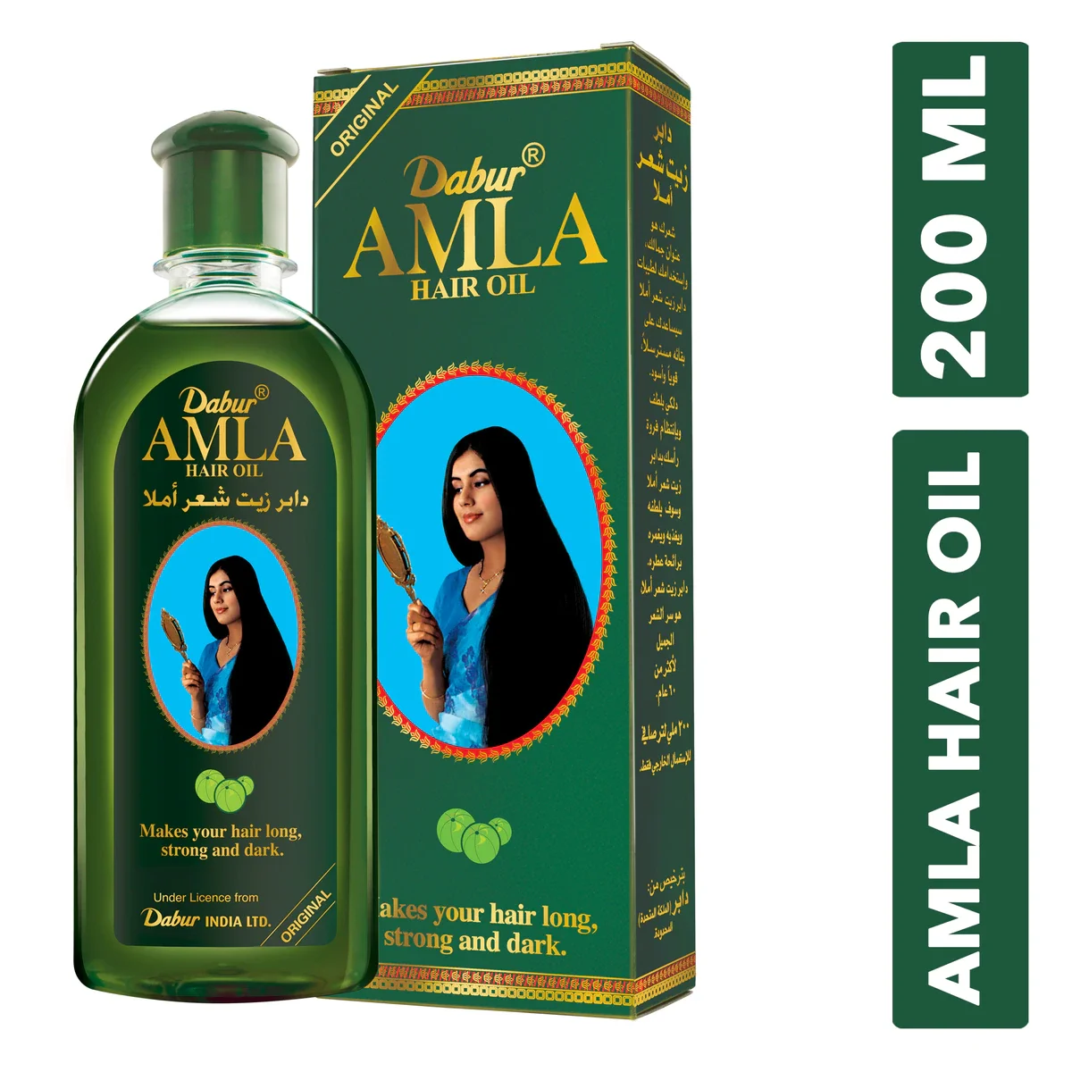Масло для волос Dabur Amla индийская гусиная ягода масло ухода за волосами сильное