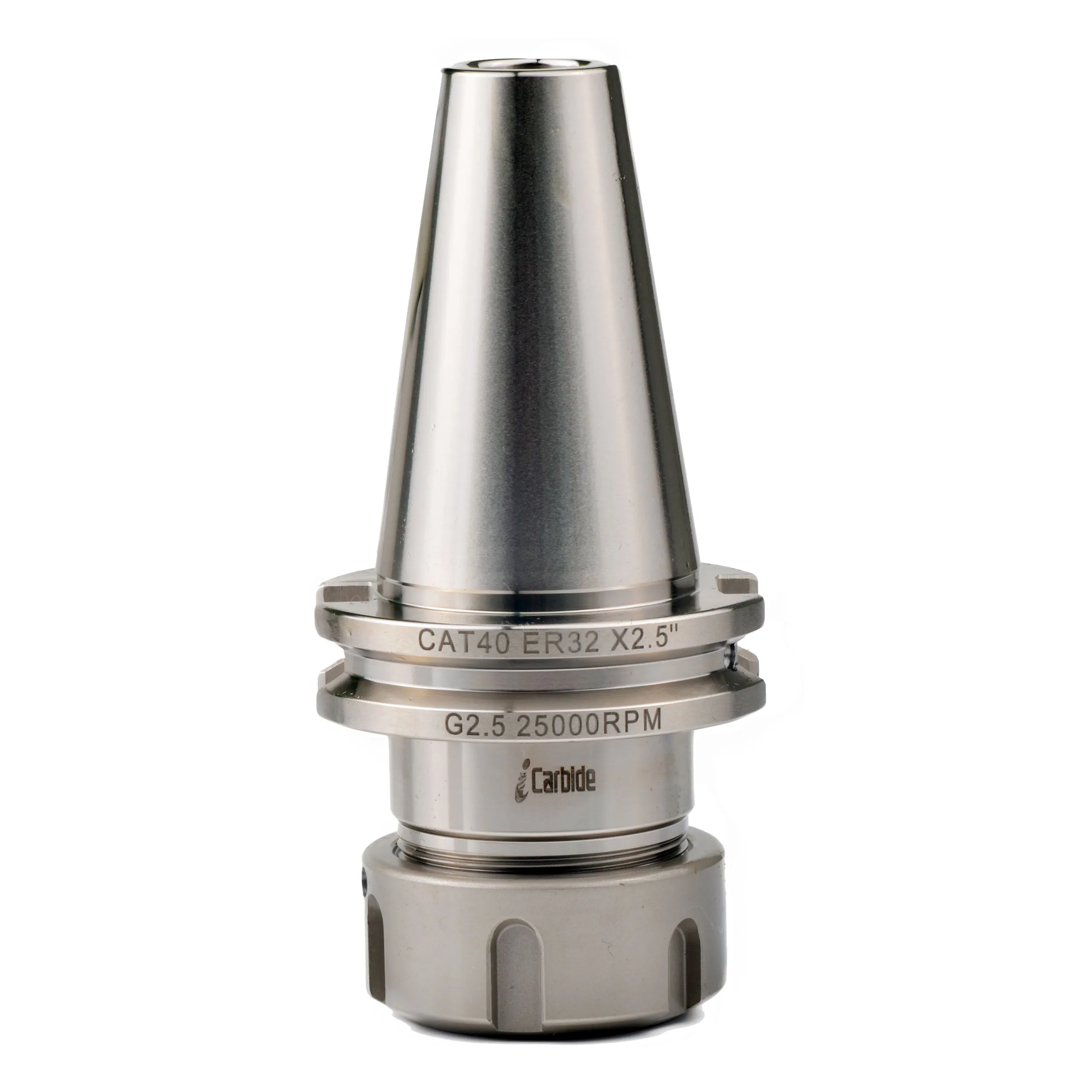 

New Silver 5/8-11 CAT40 ER32 2.5" G2.5 25000 rpm Collet Chuck Tool Holder CNC Machine