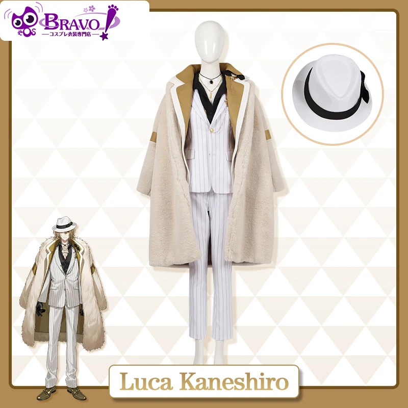 

Vtuber Luxiem Luca Kaneshiro Косплей Костюм Хэллоуин Carvanal Rolepaly Наряд полный комплект на заказ