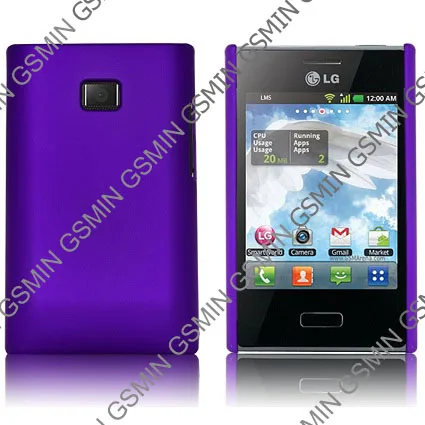 Чехол-накладка для LG Optimus L3 / E400 (Фиолетовый) | Мобильные телефоны и аксессуары