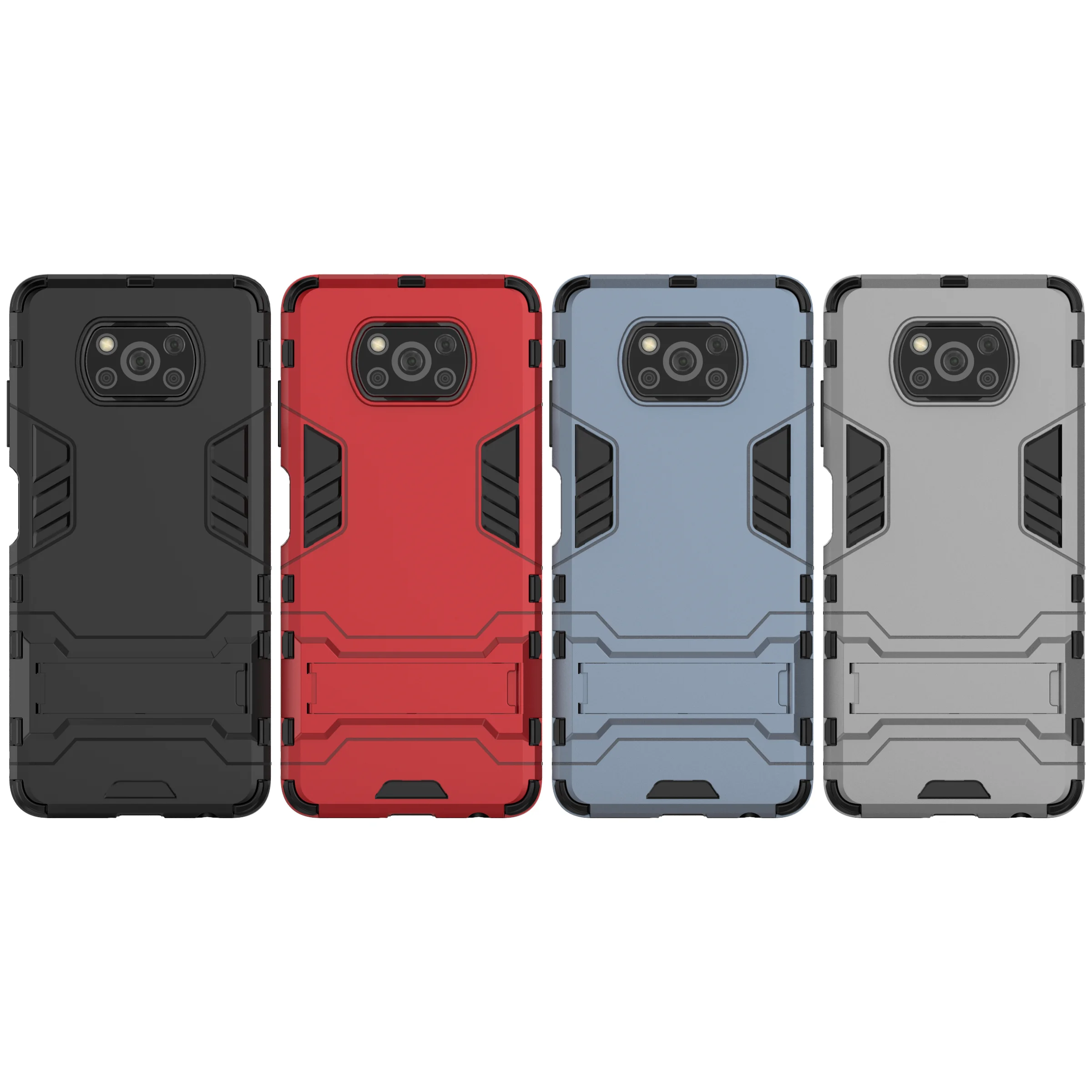 Compatible hydrogel case + Protector for Xiaomi Poco X3 NFC/X3 Pro with hybrid hard-resistant shock-resistant housing