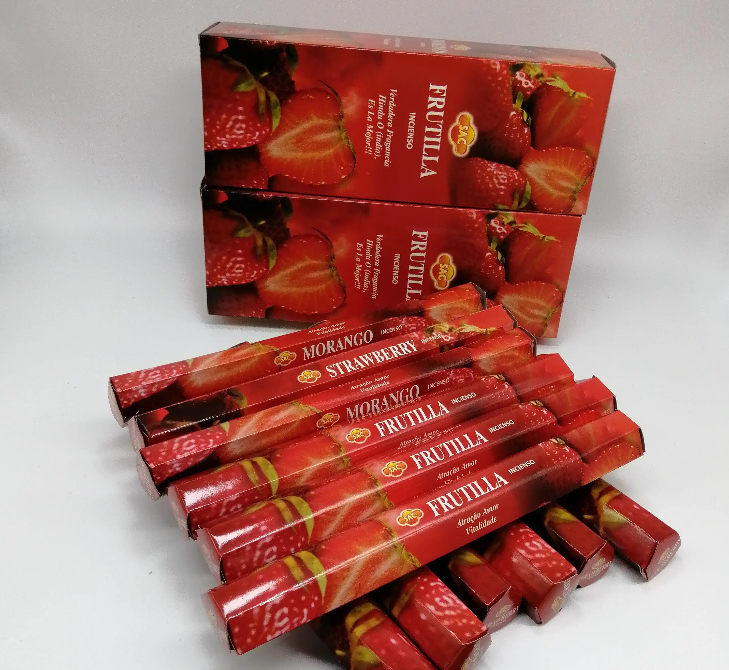 Сумочка для благовоний с клубникой, 2 коробки по 6 коробок (всего г)