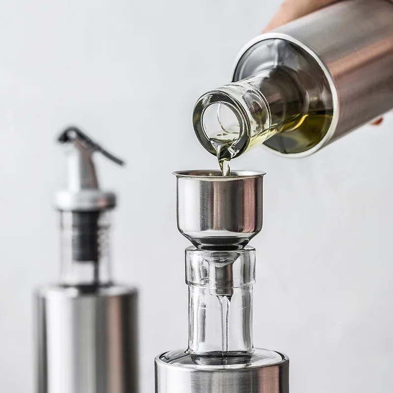 Стеклянная бутылочка для дозирования масла зернистая кухонная приправ из