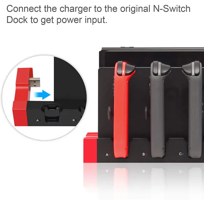 Фото Зарядное устройство для игрового контроллера Nintendo Switch Oled NS JoyCon №2