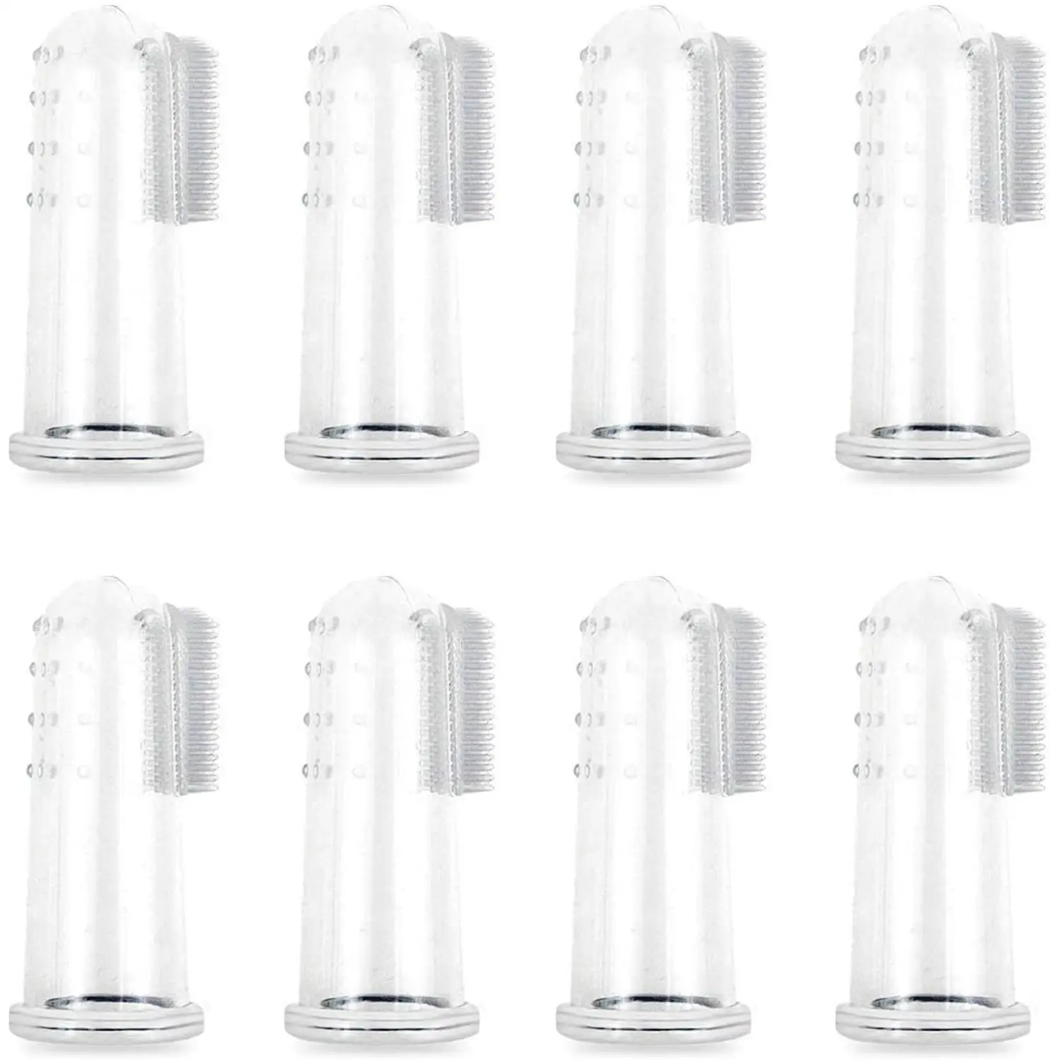 10 шт. Мягкая Силиконовая зубная щетка для домашних животных очиститель зубов