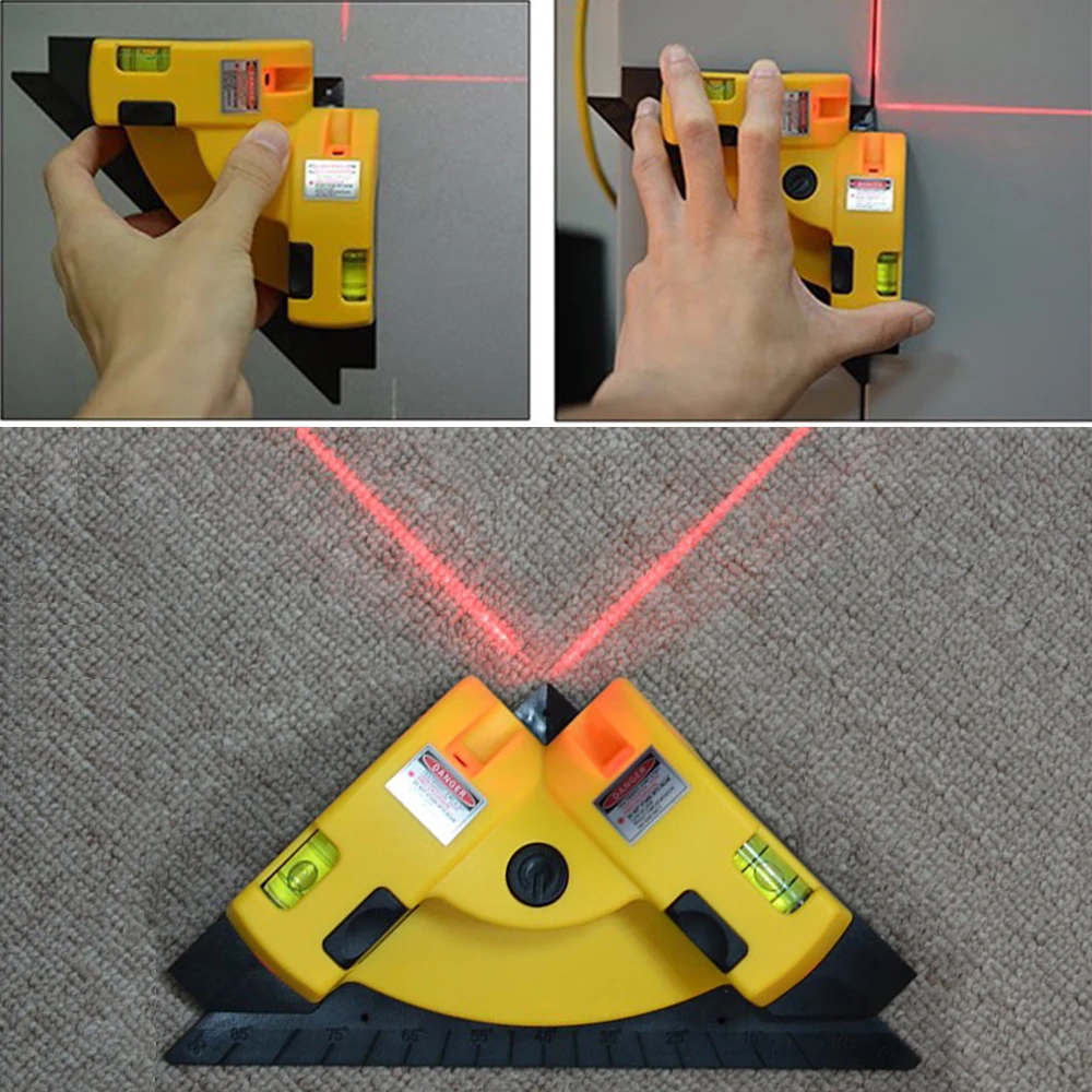 

Hi-Quality Right Angle 90 Degree Square Laser Level Horizontal Level Tool Projection Laser Measurement Tool Level Laser Tools
