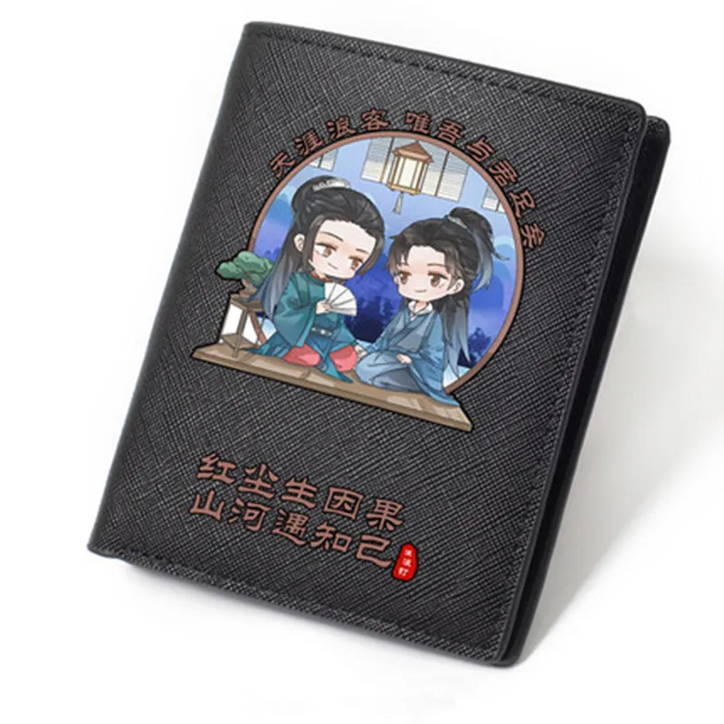 WORD OF HONOR Short Wallets High Quality PU Leather Casual Teenagers Coin Purse Unisex Black Student Notecase Fans Gift |