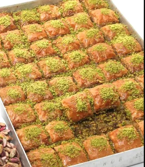 

Удивительный вкус с удивительным ароматом, превосходный дворцовый десерт баклава с арахисом 1000 грамм, бесплатная доставка
