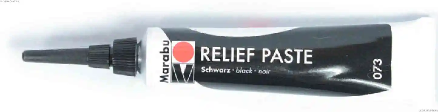 Контур для росписи по стеклу Marabu Relief Paste чёрный 20 мл| |