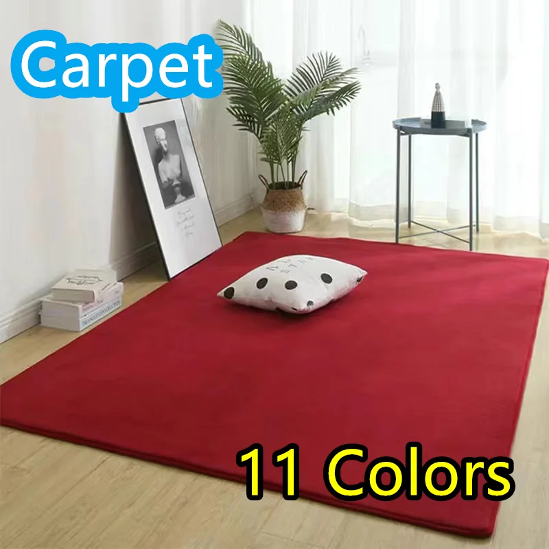 

Coral Velve Living Room Carpet Home Decor Mat Kid Bedroom Carpets Front Door Mats Floor Bedside Mats Machine Washable