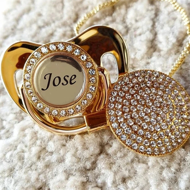 Индивидуальный зажим для соски MIYOCAR с любым именем может изготовить золотистую