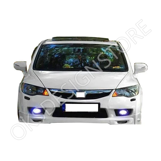 Передний бампер (пластик) для Honda Civic FD6 Mugen 2010 - 2011 Facelift сплиттер переднего бампера