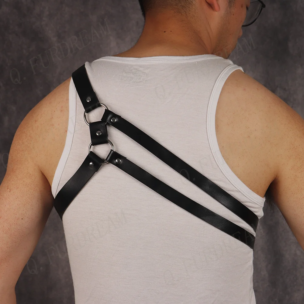 Хит продаж мужские нательные портупеи для мужчин кожаный бондаж сексуальные