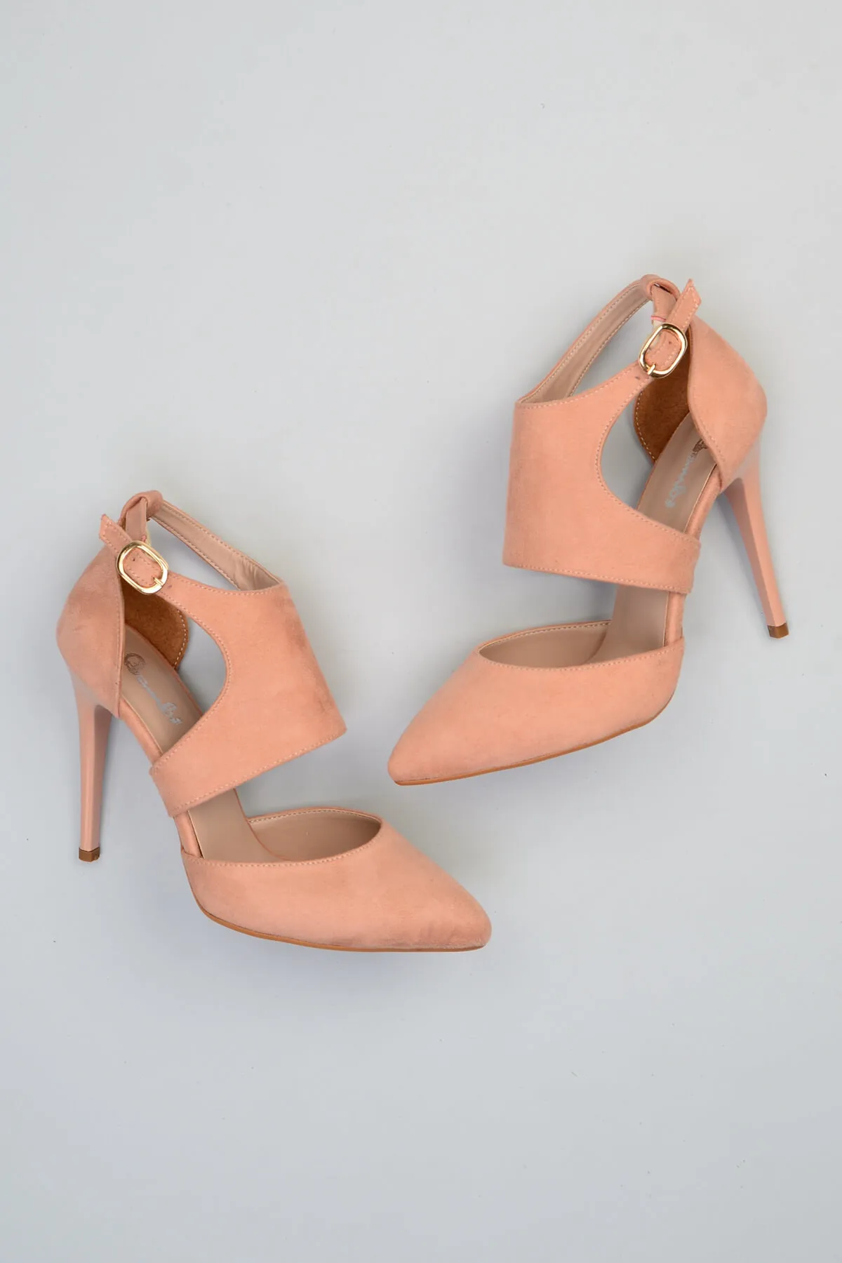 Женская Классическая обувь на высоком каблуке Bambi Powder F0363167072|Женские туфли| |