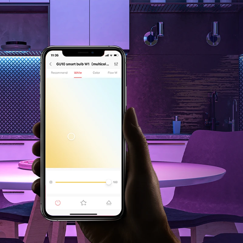 Умная лампочка Yeelight GU10 Smart bulb Multicolor упаковка 4 шт.|Светодиодные лампы и трубки| |