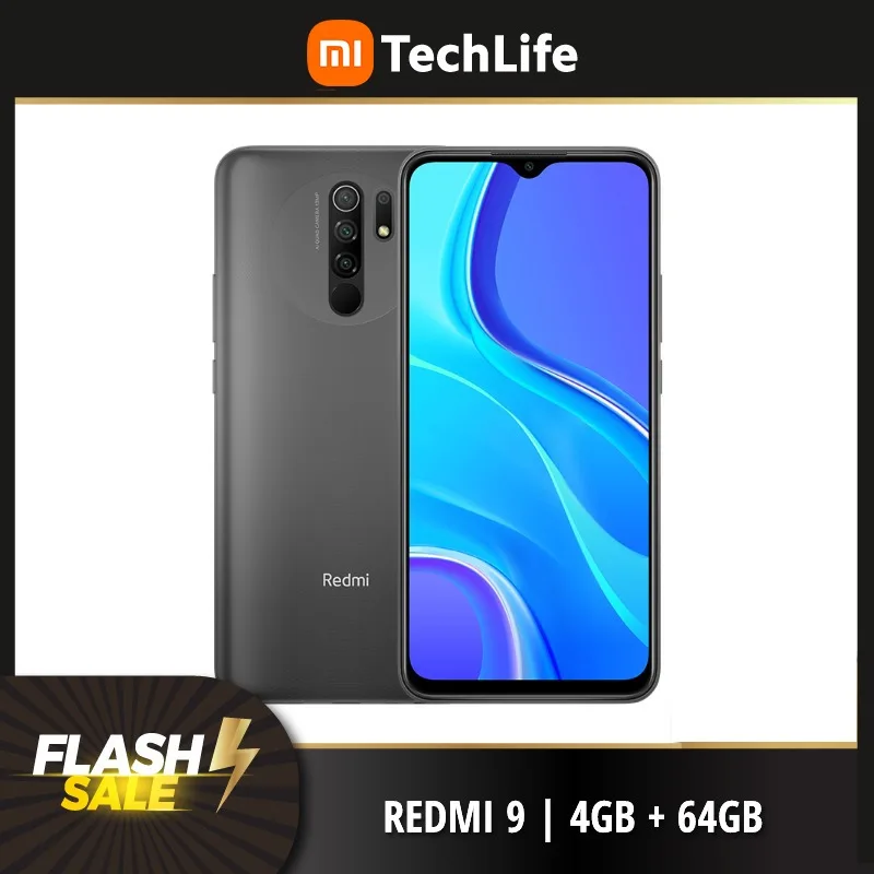 Русская версия Xiaomi Redmi 9 64 Гб ROM 4 ОЗУ (Фирменная Новинка/герметичные) Глобальная