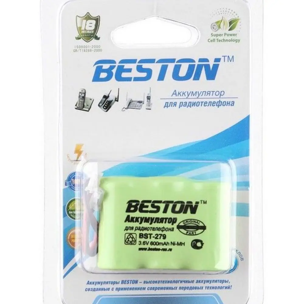 Аккумулятор BESTON BST- T279 3.6 В 600 мАч NiMH для беспроводных телефонов | Электроника