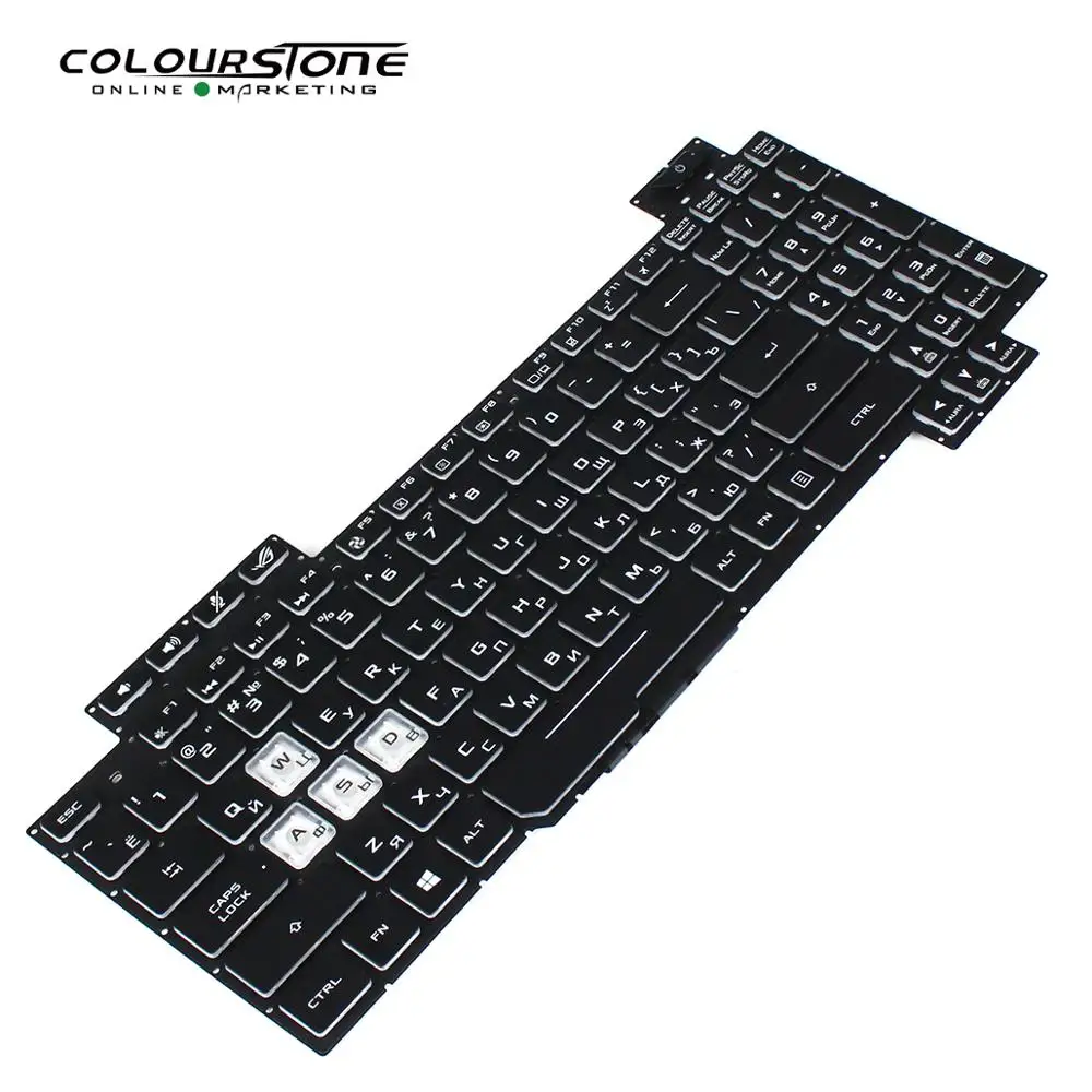 

New Laptop Keyboard ROG Strix SCAR GL704 V170162KSI Ru With Color Backlight