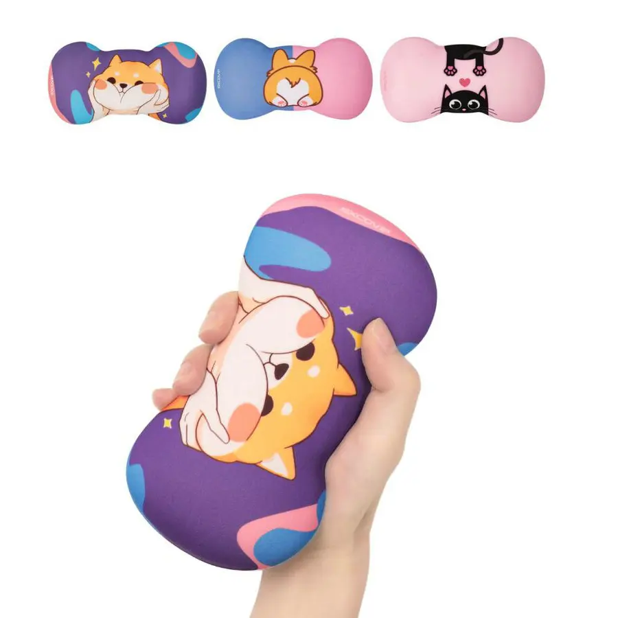 

EXCO Cute Cat Silicone Wrist Rest Mouse Hand Pad Comfort Soft Environmentally Friendly for Computer Laptop Hand Support Cushion