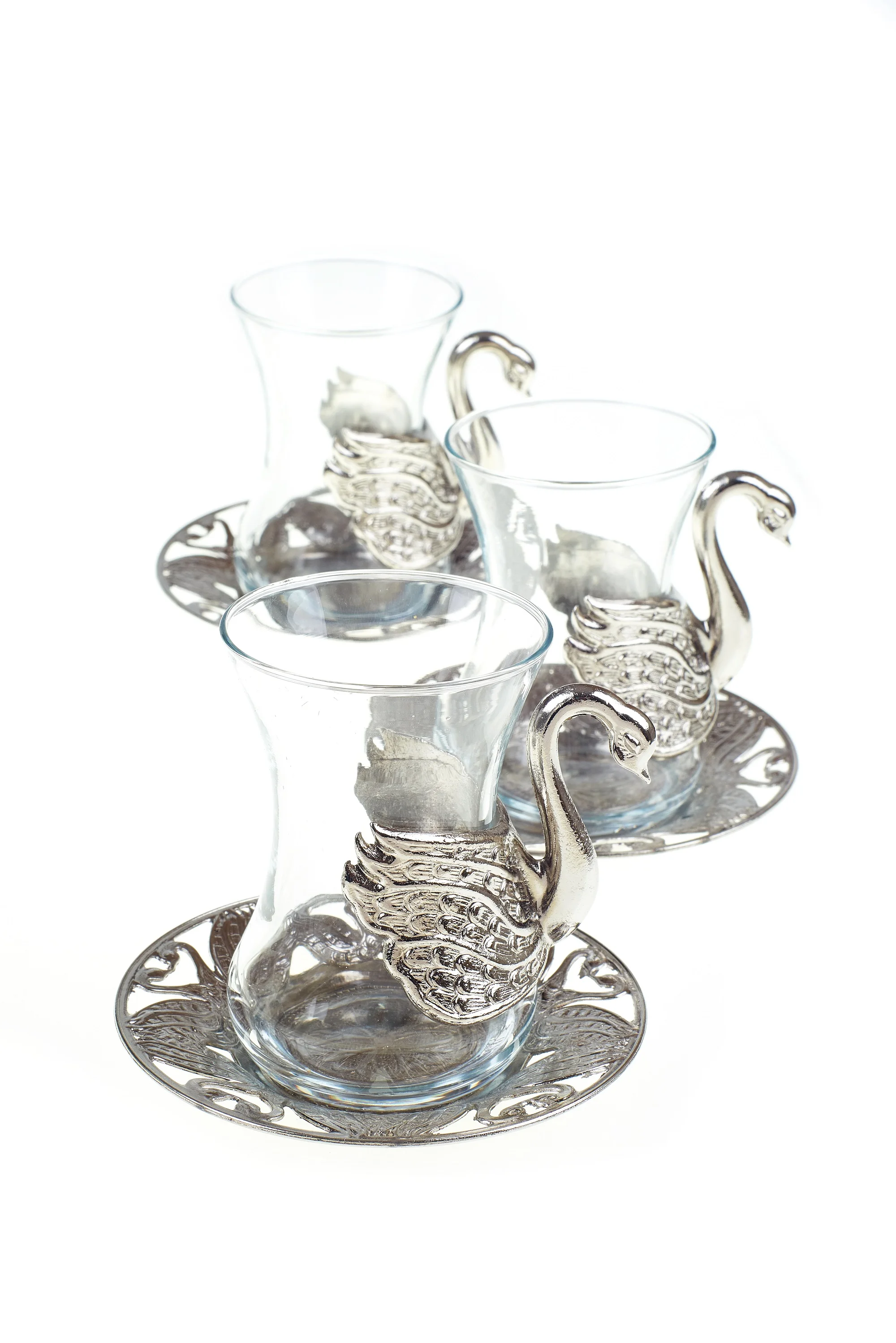 Турецкий чайный набор для 6 человек с сервировочным лотком Турецкая чайная чашка