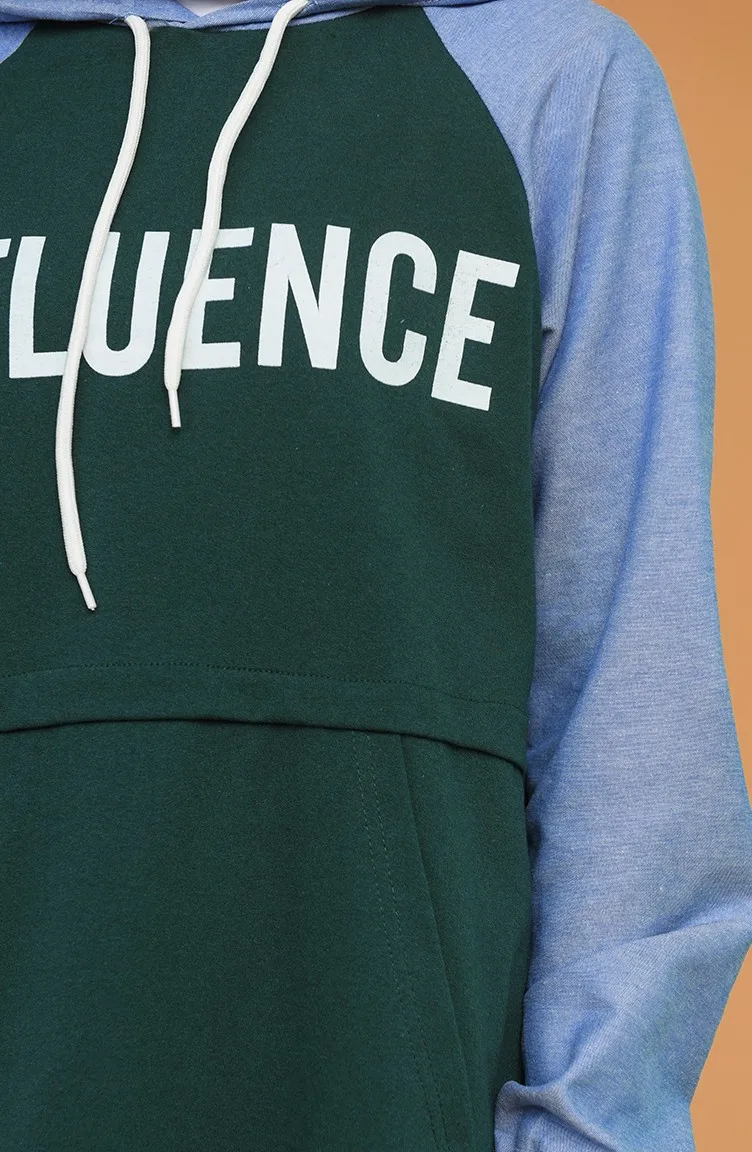 

Zippered Striped Tunic Plain Unlined Long Elastic Sleeves Dog collar Seasonal Casual Women Fashion Muslim Hijab Sports Wear